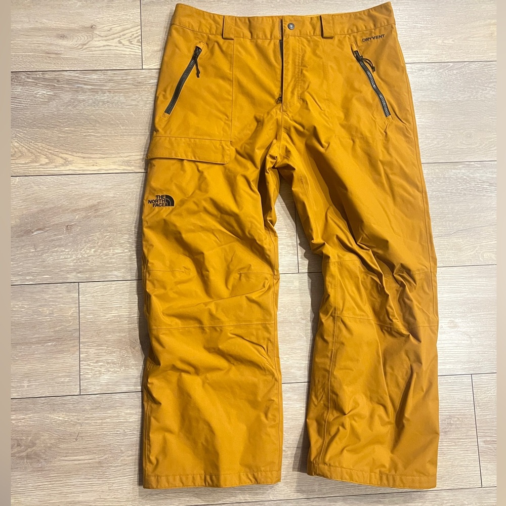 The North Face Men's Winter Seymour Snow Pants Tan Dryvent Waterproof Snowpant